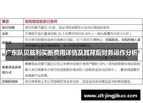 广东队贝兹利买断费用详情及其背后财务运作分析