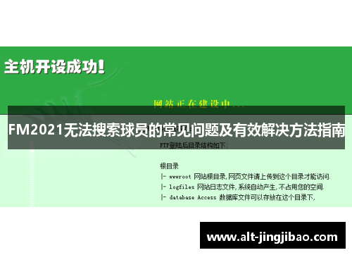 FM2021无法搜索球员的常见问题及有效解决方法指南